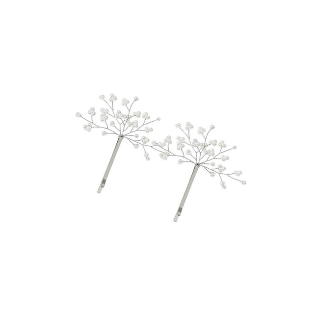 2 Pcs Pinces à Cheveux Accessoires de Coiffure Élégants Pinces à Cheveux Outil Pinces à Cheveux Argent