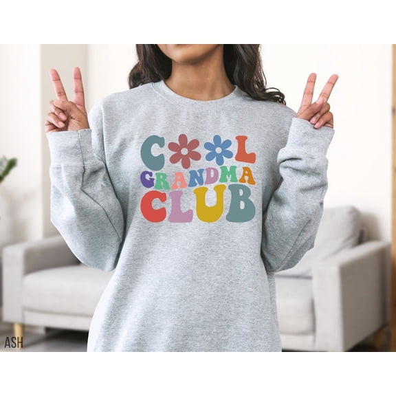 Cool Grandma Club Sweatshirt, Cool Grandma Club Sweater, Winter Sweatshirts, Grandmas Sweaters, Grandma, Cool Grandma, Mother's Day All Size S-5Xl