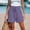 Purple, variant on Womens Shorts Summer Casual Loose Elastic Waist Drawstring Comfy Lightweight Beach Shorts with Pockets