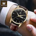 thumbnail image 5 of Olevs Watch For Men Top Brand Luxury Men Quartz Wristwatches Breathable Leather Strap Waterproof Business Casual Men Watch, 5 of 5