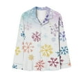 thumbnail image 6 of Christmas pajamas Print Pajama Long Sleeve Top With Trousers Cozy Holiday Sleepwear Loungewear For Festive Nights And Relaxation, 6 of 6