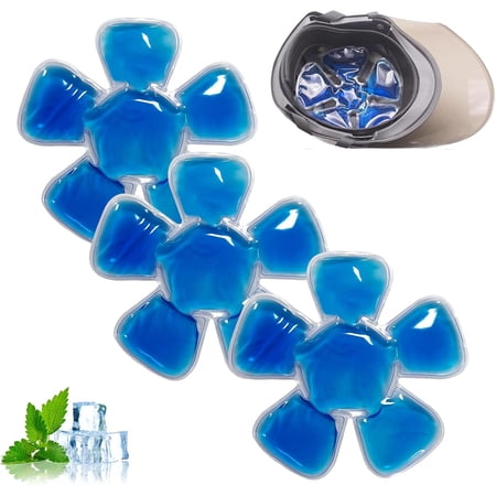 Head Ice Pack Hat, Ice Pack for Heads, Hats ICES Pack Insert, Heads ICES Pack Hot & Cold Gel Pads, Reusable Cooling Gel ICES Packs for Hats, Helmet Cool Liner, Riding Helmet, Keep Cool