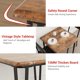 thumbnail image 3 of QinaQin Juego de comedor de 3 piezas para 2 personas, mesa de madera con 2 sillas tapizadas y estructura metálica, ideal para espacios pequeños, 3 of 8