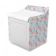 thumbnail image 2 of Vintage Washer Cover, Flowers Roses Vintage Teapot Cups Leaves Pastel Backdrop, Decorative Accent for Laundromats, 29" x 28" x 40", Pale Blue Pale Pink, by Ambesonne, 2 of 3