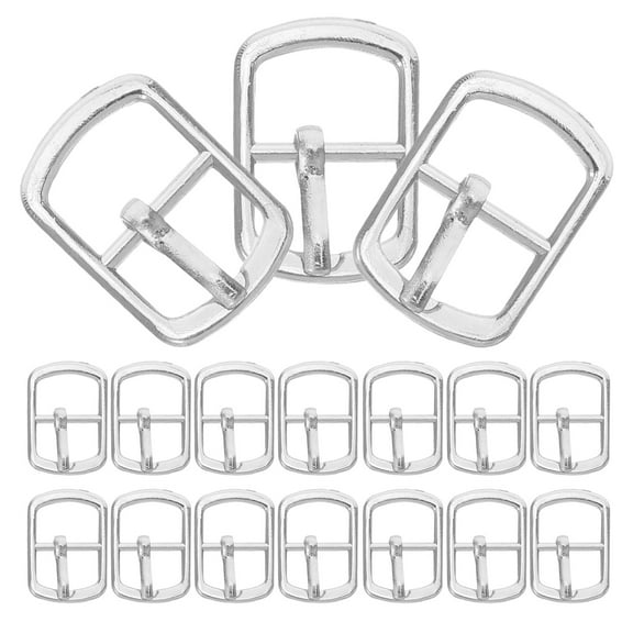 OULII Zinc Alloy Slide Buckle, Silver, Durable DIY Accessory for Bags and Shoes, 20Pcs