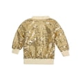 thumbnail image 4 of WOYY Sequin Jacket for Girls Glitter Long Sleeve Zip Up Sweatshirt Shiny Fashion Coat, 4 of 7