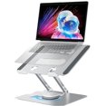thumbnail image 1 of Adjustable Laptop Stand for Desk: Computer Stand 360° Rotating Aluminum Alloy Ergonomic Laptop Riser for Collaborative, 1 of 5