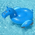 thumbnail image 2 of Swimline Blue Hippo Inflatable Pool Float, 73 Inch, 2 of 5