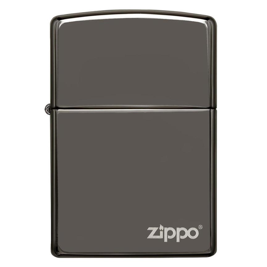 Zippo Black Ice Pocket Lighter with Zippo Logo
