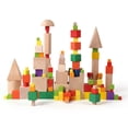 thumbnail image 4 of Bloque de construcción de color loto Bloque de construcción de cubo cuadrado pequeño de 1, 2, 3 y 8 cm Bloque de construcción de cubo de madera de color loto de 2,5 cm, 4 of 5