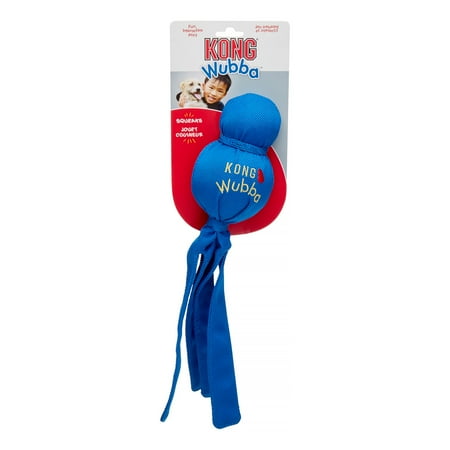 KONG Wubba Classic Interactive Dog Tug Toy, Extra Large, Blue.