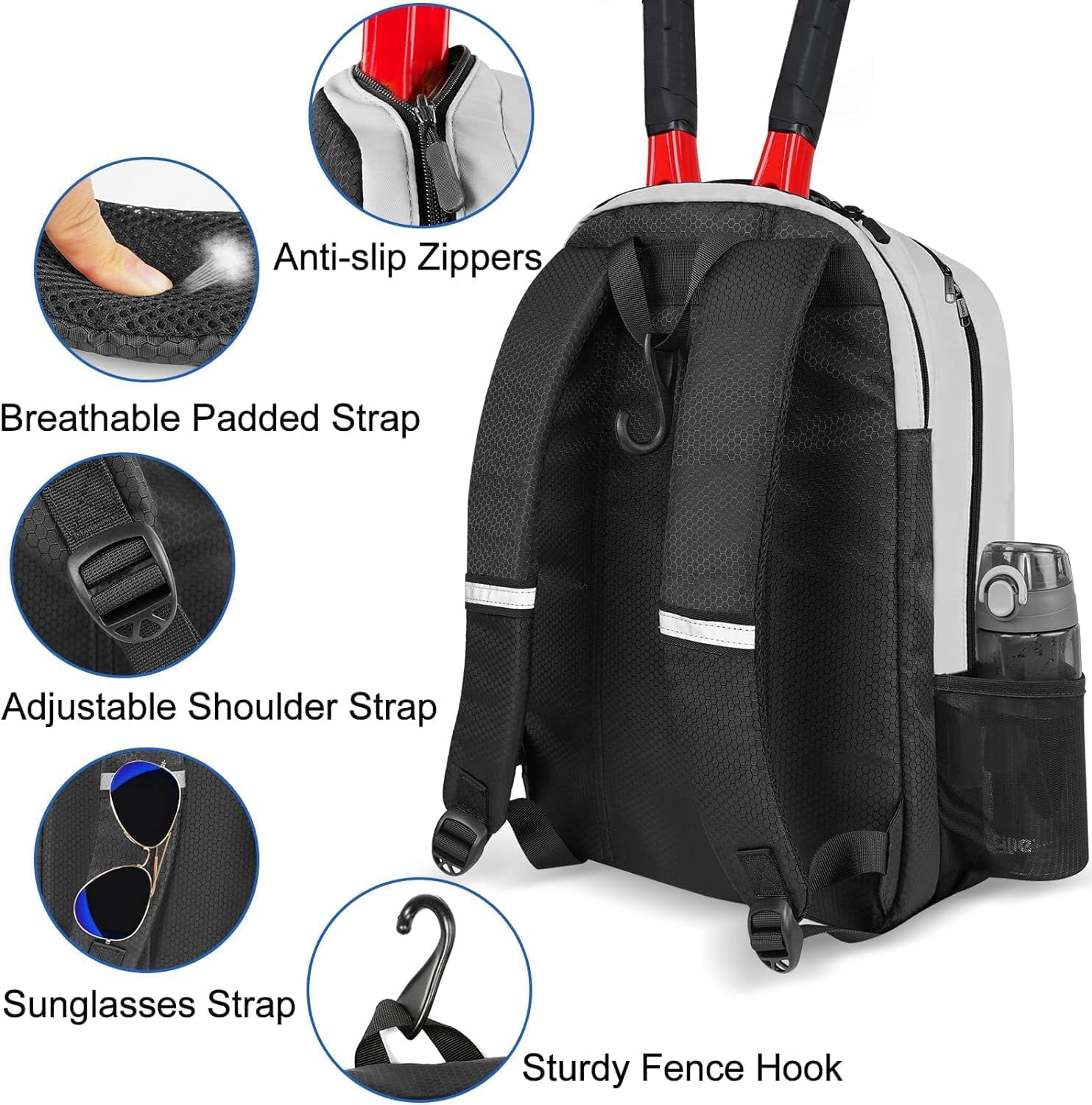 Tennis Bag for Women Men, Hard 16 inch Laptop Case Compatible for  ROG Strix G16