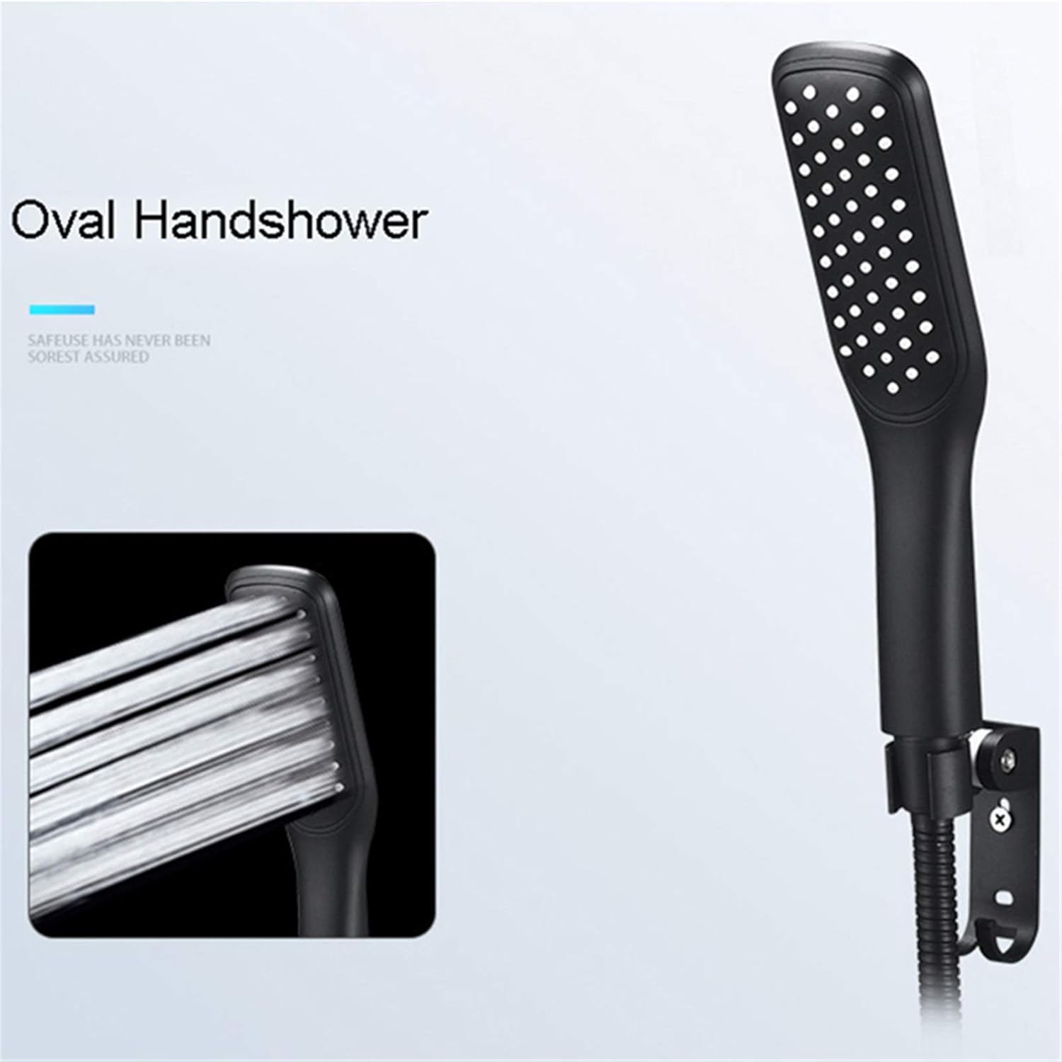 Matte Black Wall Mount Bathtub Faucet with Handheld Sprayer Stainless Steel SUS304 Single Handle Bathroom Tub Faucet Bath Shower Mixer Tap,Shower Faucet B3