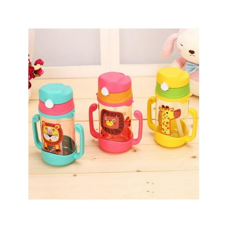 Lavaport 400ml Baby Kids Cartoon Drinking Feeding Water Bottle With Straw Suction (Best Drinking Water For Babies)