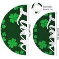 thumbnail image 3 of Coolnut St. Patrick's Day Clover Christmas Tree Skirt Tree Skirt for Holiday Party Home Christmas Day Ornaments48", 3 of 6