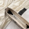 thumbnail image 3 of Bolso Moda para mujer Hobo Bag PU Underarm Bag para mujer Vacaciones Viajes (Blanco), 3 of 9