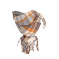 thumbnail image 3 of Bufanda de invierno tipo manta de cuadros para mujer con borla, medidas 27 x 71 pulgadas, elegante y plegable Estilo B, 3 of 9