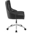 thumbnail image 2 of Modway Regent Tufted Button Swivel Faux Leather Office Chair in Black, 2 of 7