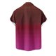thumbnail image 4 of Mens Casual Manga Corta Botón Abajo Camisas Turndown Cuello Blusa de Impresión, Poliéster Ligero Top de la Moda para el Verano Al Aire Libre Y el Uso Diario, 4 of 6
