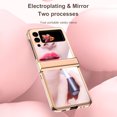 thumbnail image 4 of for Samsung Galaxy Z Flip 3 Cute Case, Girls Boys Women Men Luxury Bling Plating Mirror Shockproof Soft Protective Case Cover Designed for Samsung Galaxy Z Flip 3 5G (2021), Rosegold, 4 of 11