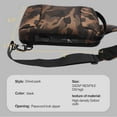 thumbnail image 4 of Xhy Men's Sling Bag Waterproof Anti-Theft Shoulder Crossbody Chest Backpack with USB Port Daypack for Travel Hiking Camouflage, 4 of 12