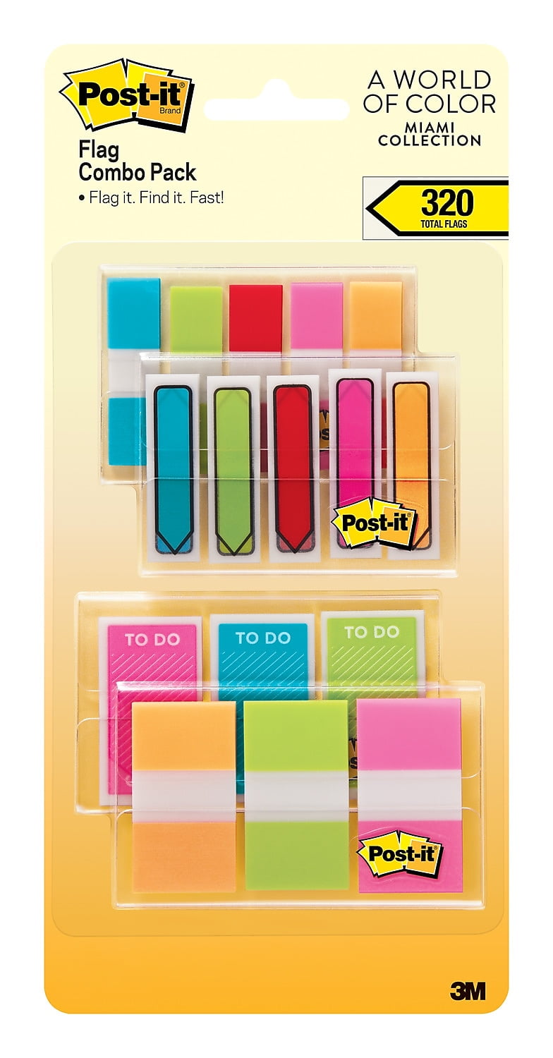 Postit Flags Combo Pack, .47 Wide and .94 683XLM