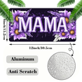 thumbnail image 2 of 1 Pcs 2D Flat License Plate Covers & Frames, MAMA with Flowers For Decorative Front, Waterproof For Decoration Aluminum License Plate Covers & Frames Cover For Men Women, 12" X 6", 2 of 7