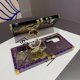 thumbnail image 3 of Funda compatible con iPhone de 16 a 6,1 pulgadas con purpurina de lujo, diseño de mariposa, plegable, con soporte, suave, con efecto espejo de policarbonato, antideslizante, para mujeres y niñas, 3 of 6