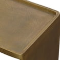 thumbnail image 4 of Uttermost Derwent Modern Aluminum Side Table in Antique Brass, 4 of 5