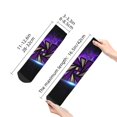 thumbnail image 3 of Lsque Geometry Dash Printed Crew Socks, Moisture-Wicking Socks, Athletic Socks for Men Breathable Cushion Socks Casual Sport Socks for Running Traveling, 3 of 6