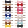 thumbnail image 4 of New Baby Girls Elastic Leather Hair Ties Bows Kids Accessories Headband 10, 4 of 7