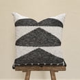 thumbnail image 2 of Decorative Throw Pillow Cover, 18” x 18”, Printed Jersey Knit Texture Featuring a Triangle Pattern on Poly Canvas Creating a Comfortable and Stylish Update to any Living Room, Bed, and Sofa, 2 of 5