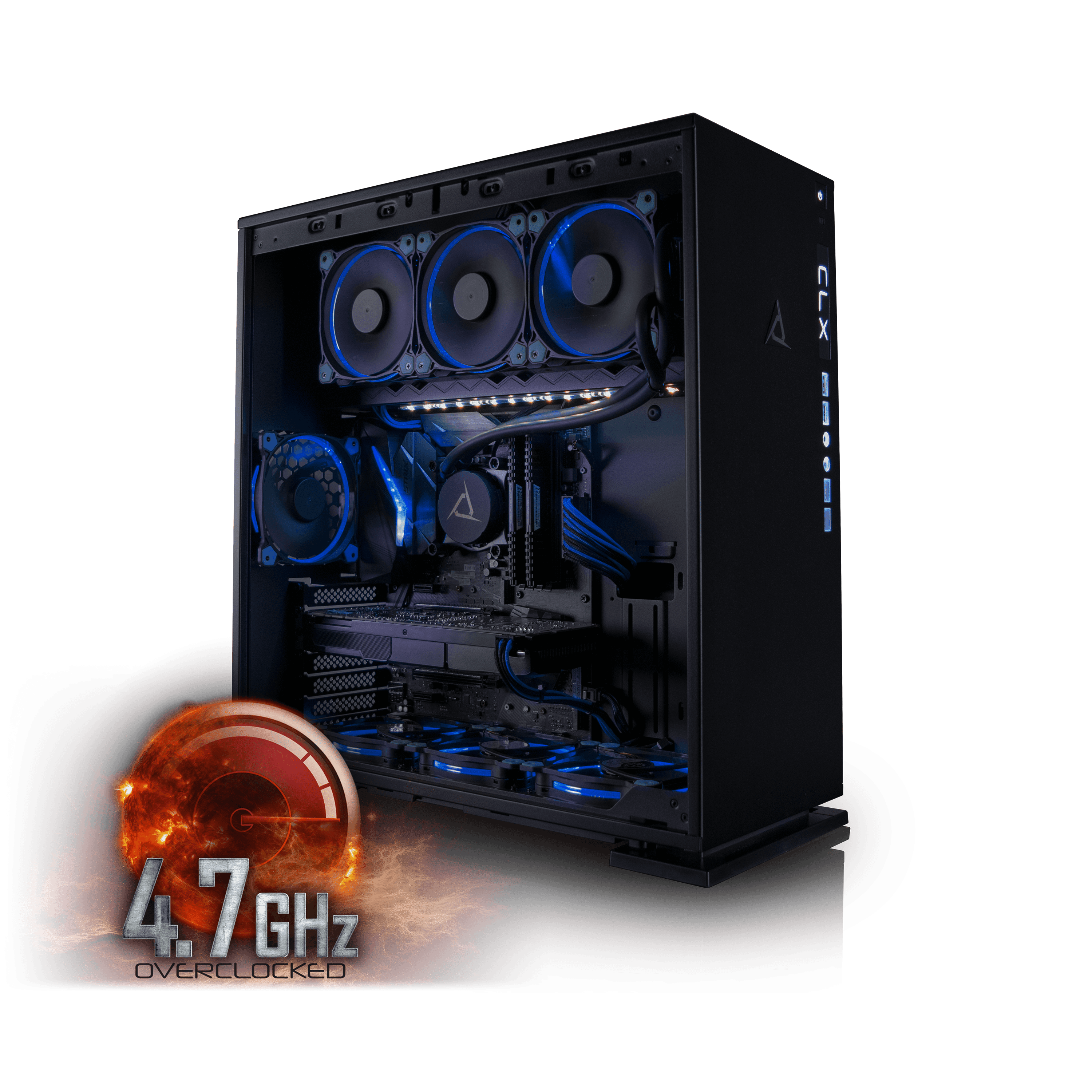 CybertronPC CLX Set High Performance Gaming PC Tripple-Liquid Cooled Z270 Asus Motherboard Intel i7 7700K 4.7GHz(OC)... by CybertronPC