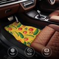 thumbnail image 6 of Naloa Colorful Vegetables Car Foot Mat Set of 4 Pieces - Universal Floor Liner Neoprene Full Set Floor Mats for Cars Trucks SUV, 6 of 7
