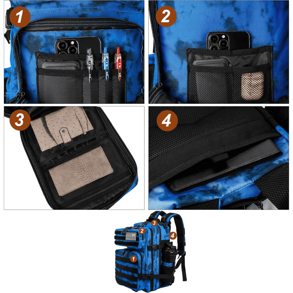 PAKNADA 45L Tactical Backpack,900D Oxford Waterproof Material For Outdoor Hiking Camping & Travel Bag
