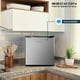 thumbnail image 5 of Frigobar con congelador Acero Inoxidable 1.6 Pies 45L Ahorrador de energía Premium Efficiency Compacto Gris Plata Control de temperatura ideal para oficina, cuarto o minibar mini fridge Beckon, 5 of 9