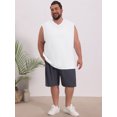 thumbnail image 2 of DARING DIVA Men's V-Neck Soft Breathable Sleeveless Undershirt Tank Top XL White, 2 of 7