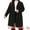 Black, variant on DARING DIVA Women's Plus Size Mid Length Notch Lapel Pea Coat 1X Camel