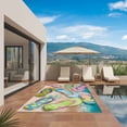 thumbnail image 3 of Colorful Flip Flops Outdoor Rug for Patio/Deck/Porch, Non-Slip Large Area Rug 3 x 5 Ft, Summer Blue Beach Ocean Indoor Outdoor Rugs Washable Area Rugs, Reversible Camping Rug Carpet Runner, 3 of 8