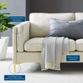 thumbnail image 4 of Sofa, Fabric, Beige, Modern Contemporary Urban Design, Living Lounge Room Hotel Lobby Hospitality, 4 of 10