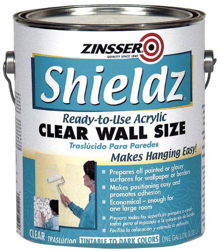 1 gal Zinsser 2101 Clear Shieldz Water-Based Acrylic Wallpaper Primer