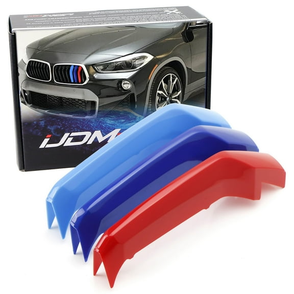 Exact FitM-Color Grille Insert Trims For 2017-up BMW F39 X2 Center Kidney Grille (8-Beam ONLY)