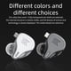 thumbnail image 5 of Gwong Electrónica KZ DQ6 Dynamic Wired in-Ear Reducción de ruido Auricular deportivo FII con micrófono, 5 of 7