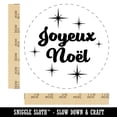 thumbnail image 2 of Joyeux Noel Merry Christmas French Starburst Self-Inking Rubber Stamp Ink Stamper - Black Ink - Large 1-1/2 Inch, 2 of 7