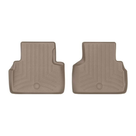WeatherTech Custom Fit FloorLiners compatible with Infiniti Q50, Q60 - 2nd Row (2-Piece Liner), Tan