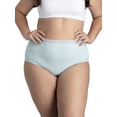 thumbnail image 4 of Fit for Me by Fruit of the Loom Women's Plus Size Cotton Brief Panties, Soft Comfort Waistband, Full Coverage, Multipacks, Sizes 1X–5X, 4 of 7