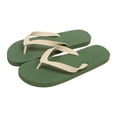 thumbnail image 4 of Gtoiithly Men's Waterproof Flip Flop Sandals Fashionable and Versatile Flip-Flop Beach Non- Slippers for Indoors Backyard and Outdoors Dark Green L, 4 of 5