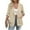 Khaki, variant on Drovellove Women's Solid Blazer Business Casual Open Front Long Sleeve Suit Jacket with Pockets - Lightweight Polyester Work Office Layering Piece