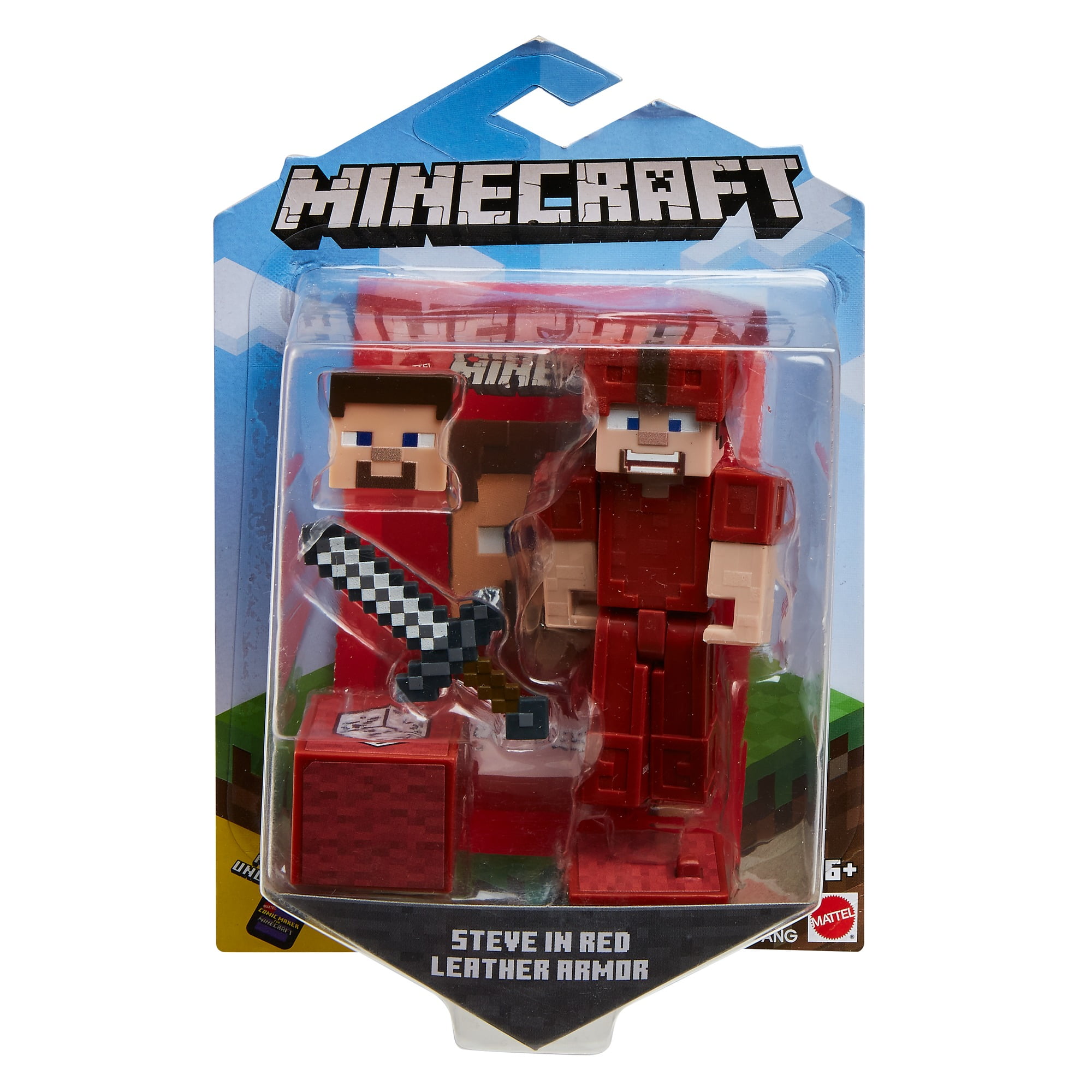Minecraft Earth 3 25 Steve In Red Leather Figure Walmart Com Walmart Com Minecraft Earth 3 25 Steve In Red Leather Figure Walmart Com Walmart Com