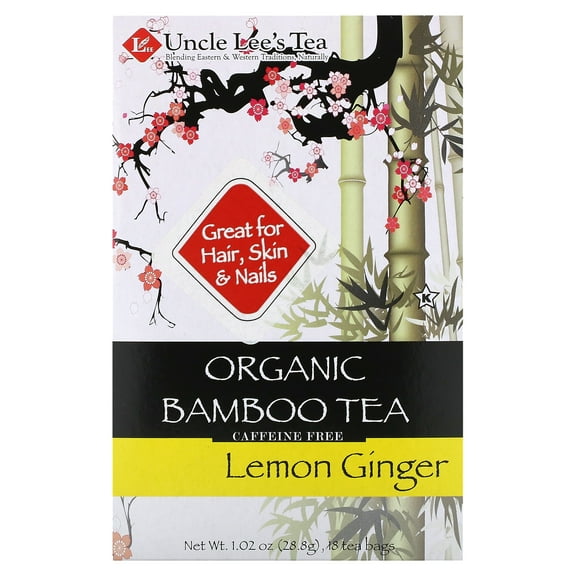 Uncle Lee'S Tea Organic Bamboo Tea In Lemon Ginger Flavor, 18 Bags
